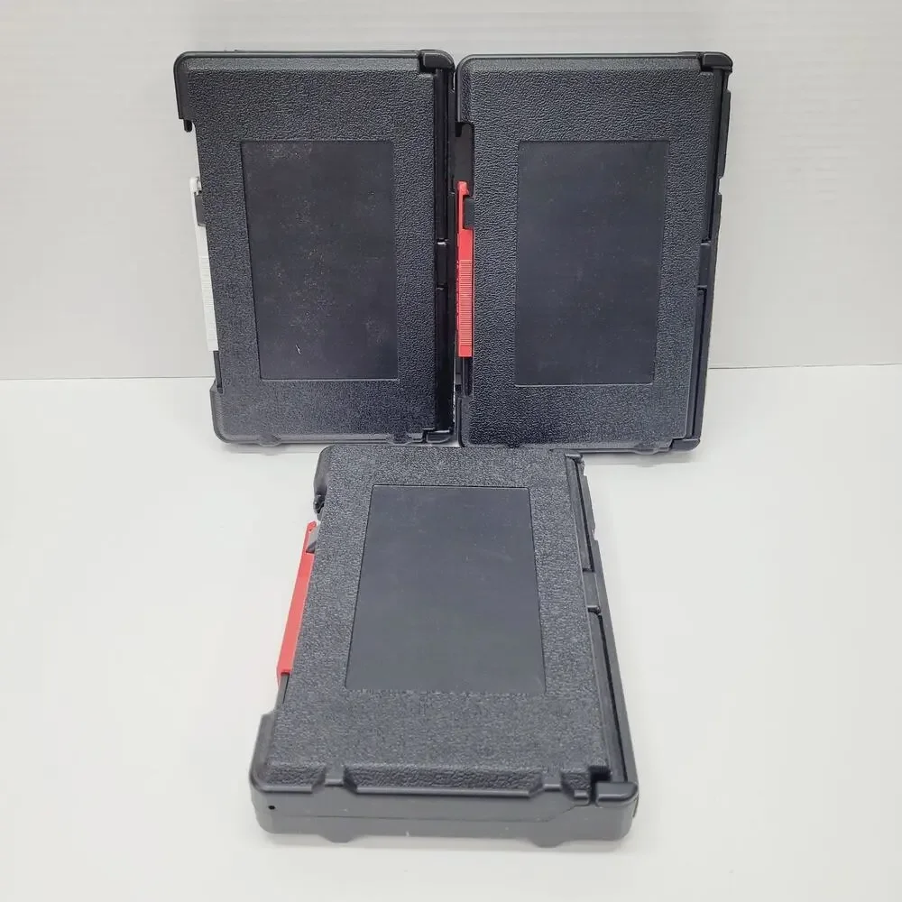3M VHS T120 T90 Video Cassette Empty Hard Locking Storage Case Black Lot of 3